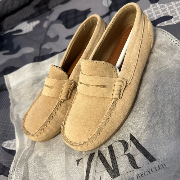 Boys Zara loafers cram/Tan - Picture 2 of 4